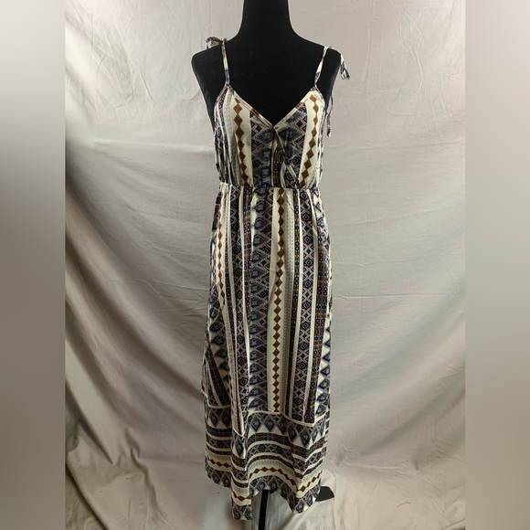 Boho Print Ruffle Hem Cami Dress - Picture 6 of 6